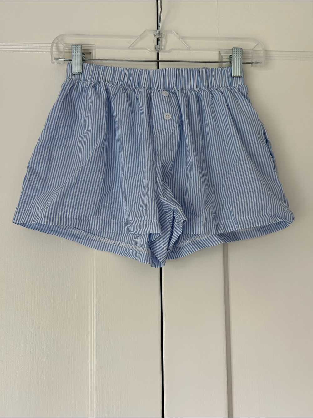 Striped Boxer Shorts Pinstriped Lounge Shorts Button Front Pajama Bottoms Beach